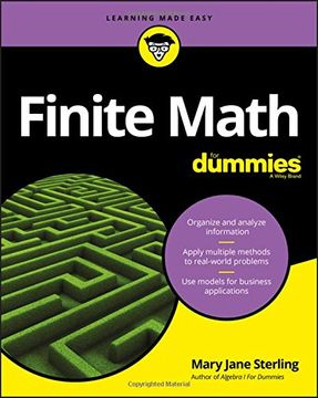 portada Finite Math For Dummies (For Dummies (Math & Science)) (en Inglés)