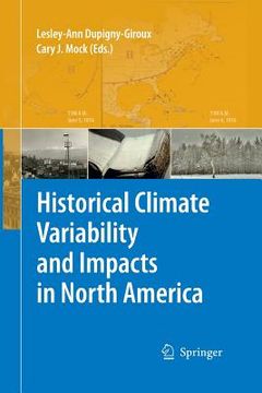 portada Historical Climate Variability and Impacts in North America (en Inglés)