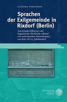 portada Sprachen der Exilgemeinde in Rixdorf (Berlin) 