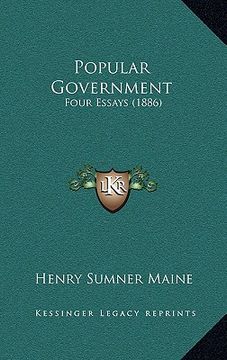 portada popular government: four essays (1886)