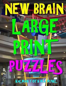 portada New Brain Large Print Puzzles: 133 Entertaining Themed Word Search Puzzles (in English)