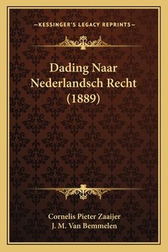 portada Dading Naar Nederlandsch Recht (1889)