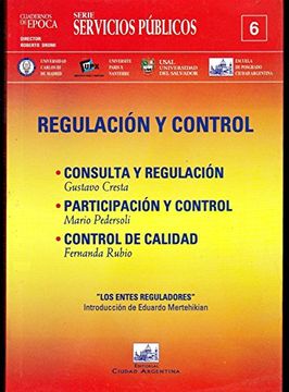 portada Regulación y Control (Cuaderno de Epoca. Serie Servicios Públicos)