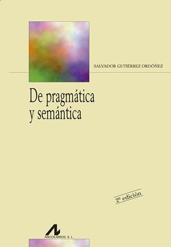 portada De Pragmática y Semántica (Bibliotheca Philologica)