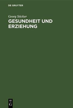 portada Gesundheit und Erziehung (in German)