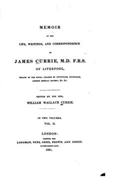 portada Memoir of the Life, Writings, and Correspondence of James Currie