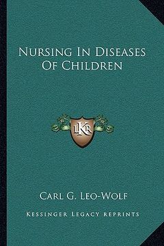 portada nursing in diseases of children (en Inglés)