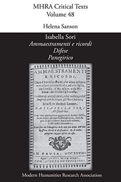 portada 'ammaestramenti e Ricordi', by Isabella Sori (48) (Mhra Critical Texts) (en Inglés)
