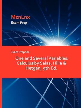 portada exam prep for one and several variables: calculus by salas, hille & hetgen, 9th ed. (en Inglés)
