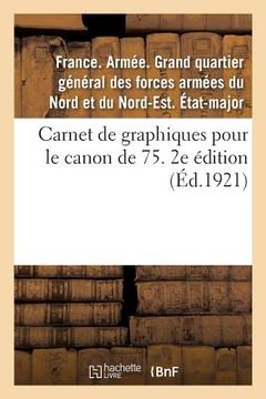 portada Carnet de Graphiques Pour Le Canon de 75. 2e Édition: Mise À Jour Au 1er Novembre 1921, Avec Le Rectificatif Et l'Addendum (en Francés)