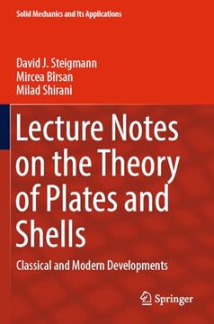 portada Lecture Notes on the Theory of Plates and Shells: Classical and Modern Developments (en Inglés)