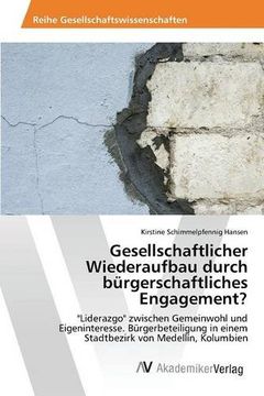 portada Gesellschaftlicher Wiederaufbau durch bürgerschaftliches Engagement? (German Edition)