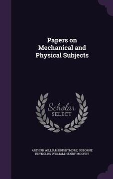 portada Papers on Mechanical and Physical Subjects (en Inglés)