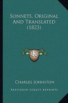 portada sonnets, original and translated (1823) (en Inglés)