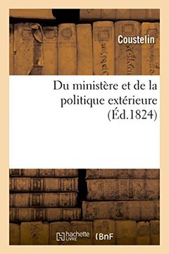 portada Du ministère et de la politique extérieure (Histoire)