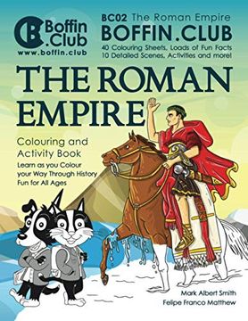 portada The Roman Empire Colouring and Activity Book (Boffin Club) (en Inglés)