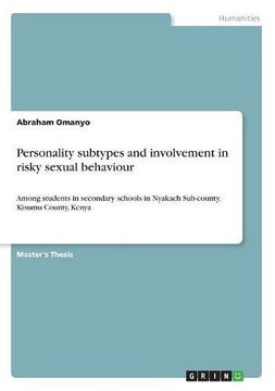 portada Personality Subtypes and Involvement in Risky Sexual Behaviour