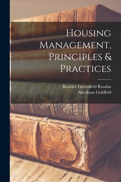 portada Housing Management, Principles & Practices (in English)
