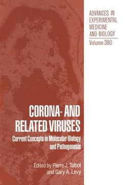 portada Corona- And Related Viruses: Current Concepts in Molecular Biology and Pathogenesis (en Inglés)