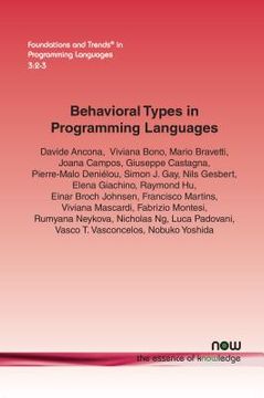 portada Behavioral Types in Programming Languages (en Inglés)