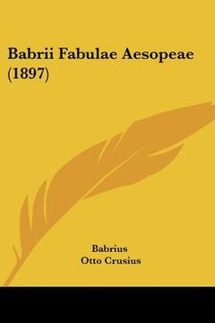 portada babrii fabulae aesopeae (1897)