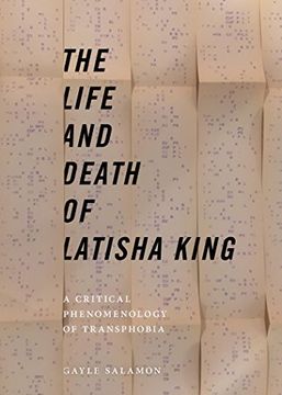 portada The Life and Death of Latisha King: A Critical Phenomenology of Transphobia (Sexual Cultures) 