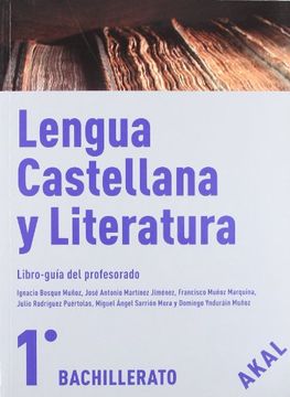 portada Lengua Castellana y Literatura 1º Bachillerato
