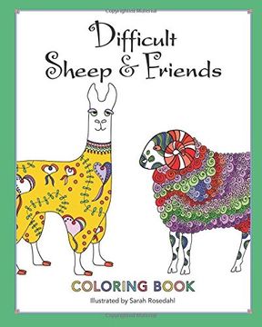 portada Difficult Sheep & Friends: Coloring Book (en Inglés)