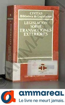portada Legislacion Sobre Transacciones Exteriores