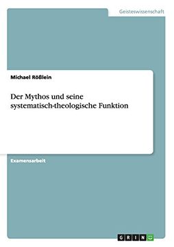 portada Der Mythos und seine systematisch-theologische Funktion