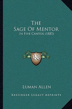 portada the sage of mentor: in five cantos (1885)