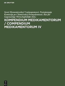 portada Kompendium Medikamentorum / Compendium Medikamentorum, Iv. , Kompendium Medikamentorum / Compendium Medikamentorum iv. (in German)