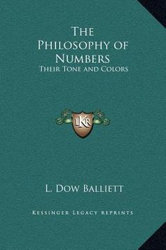 portada the philosophy of numbers: their tone and colors (en Inglés)