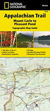 portada Appalachian Trail: Mount Carlo to Pleasant Pond map [Maine] (National Geographic Topographic map Guide, 1512) (en Inglés)