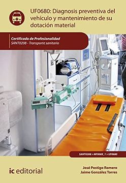 portada Diagnosis Preventiva del Vehículo y Mantenimiento de su Dotación Material. Sant0208 - Transporte Sanitario