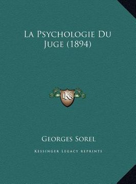 portada La Psychologie Du Juge (1894) (en Italiano)