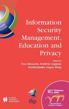 portada information security management, education and privacy (in English)