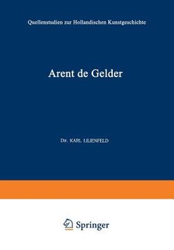 portada Arent de Gelder: Sein Leben Und Seine Kunst (en Alemán)