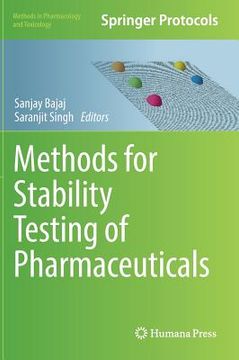 portada Methods for Stability Testing of Pharmaceuticals (en Inglés)