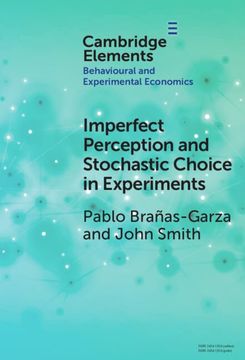 portada Imperfect Perception and Stochastic Choice in Experiments (Elements in Behavioural and Experimental Economics) (en Inglés)