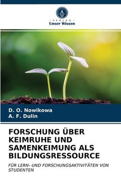 portada Forschung Über Keimruhe Und Samenkeimung ALS Bildungsressource