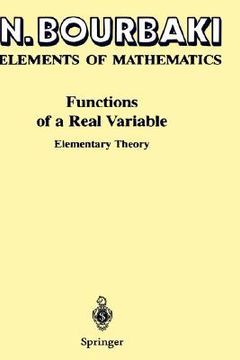 portada functions of a real variable: elementary theory (in English)