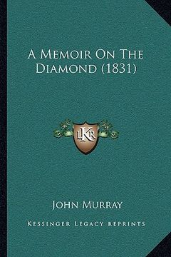 portada a memoir on the diamond (1831)
