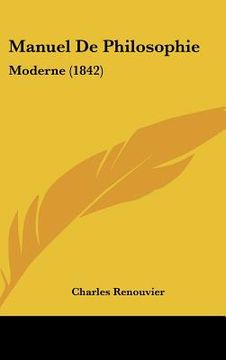 portada manuel de philosophie: moderne (1842)