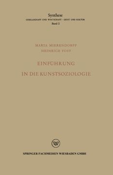 portada Einführung in die Kunstsoziologie (Synthese) (German Edition)