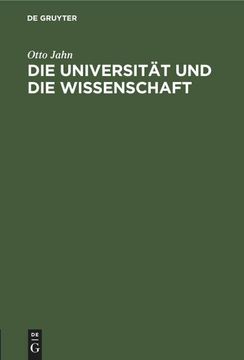 portada Die Universität und die Wissenschaft (en Alemán)