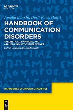 portada Handbook of Communications Disorders (Handbooks of Applied Linguistics) (en Inglés)