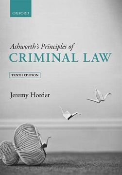 portada Ashworth'S Principles of Criminal law (en Inglés)