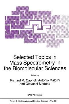 portada Selected Topics in Mass Spectrometry in the Biomolecular Sciences (en Inglés)