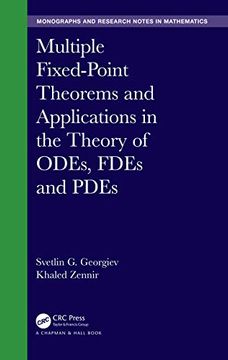 portada Multiple Fixed-Point Theorems and Applications in the Theory of Odes, Fdes and Pdes (Chapman & Hall (en Inglés)
